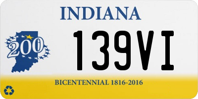 IN license plate 139VI