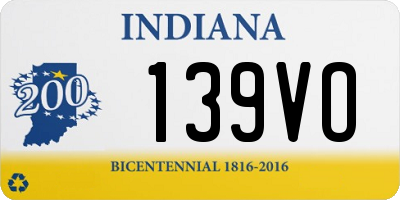 IN license plate 139VO