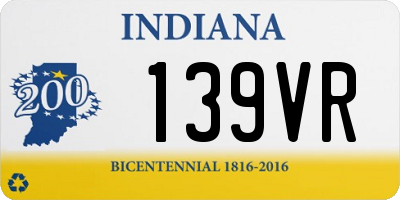 IN license plate 139VR