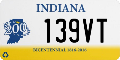 IN license plate 139VT