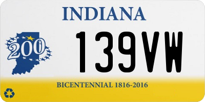 IN license plate 139VW