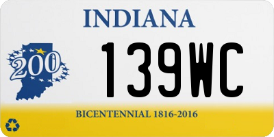 IN license plate 139WC