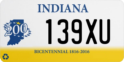 IN license plate 139XU