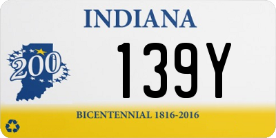 IN license plate 139Y