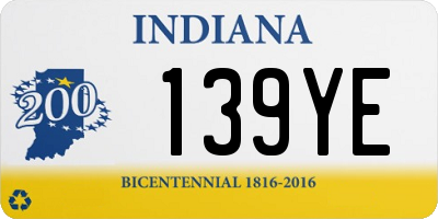 IN license plate 139YE