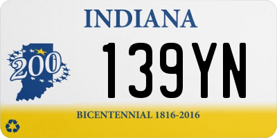 IN license plate 139YN