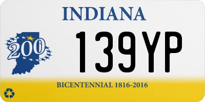 IN license plate 139YP