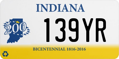 IN license plate 139YR
