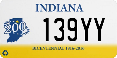 IN license plate 139YY