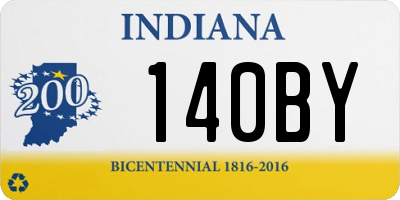 IN license plate 140BY