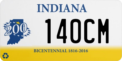 IN license plate 140CM