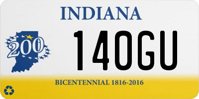 IN license plate 140GU