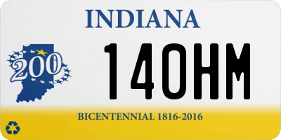 IN license plate 140HM