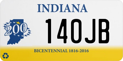 IN license plate 140JB