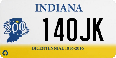 IN license plate 140JK