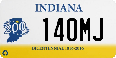 IN license plate 140MJ