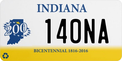 IN license plate 140NA