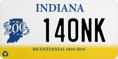 IN license plate 140NK