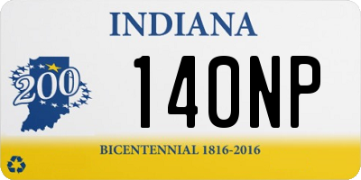 IN license plate 140NP