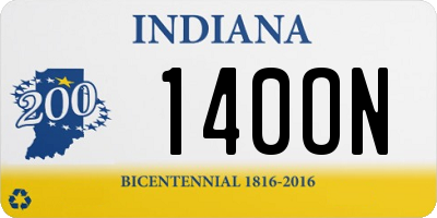 IN license plate 140ON
