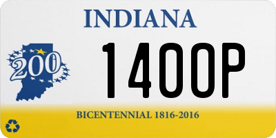 IN license plate 140OP