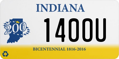 IN license plate 140OU