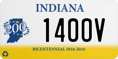 IN license plate 140OV