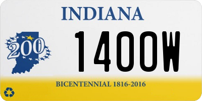 IN license plate 140OW