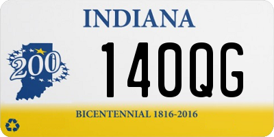 IN license plate 140QG