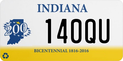 IN license plate 140QU