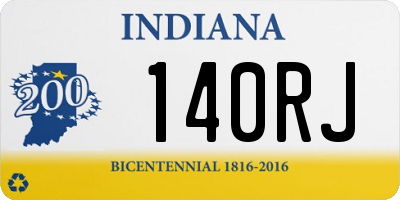 IN license plate 140RJ