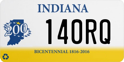 IN license plate 140RQ