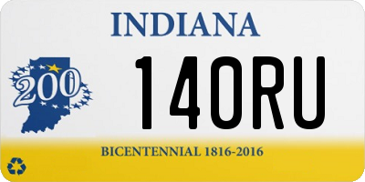 IN license plate 140RU