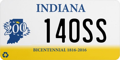 IN license plate 140SS