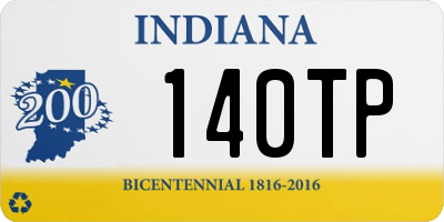 IN license plate 140TP