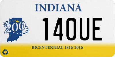 IN license plate 140UE