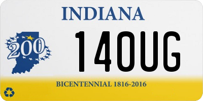 IN license plate 140UG