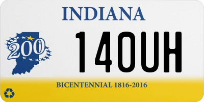 IN license plate 140UH