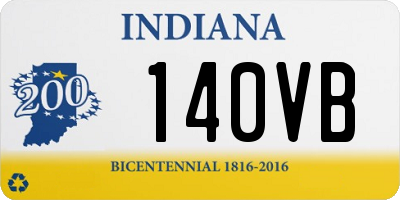 IN license plate 140VB