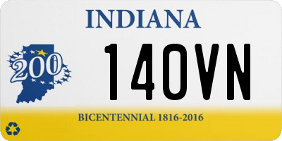 IN license plate 140VN