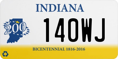 IN license plate 140WJ