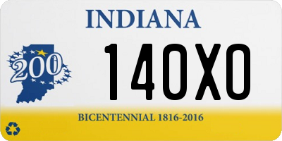 IN license plate 140XO