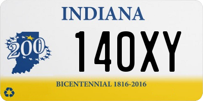IN license plate 140XY