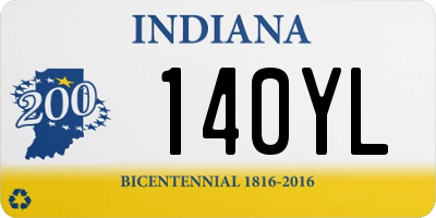 IN license plate 140YL