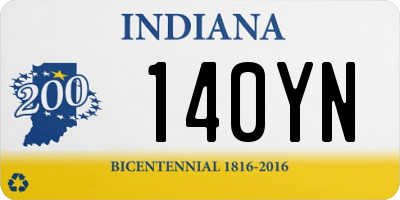 IN license plate 140YN