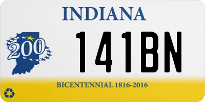 IN license plate 141BN