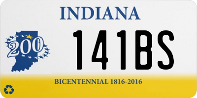 IN license plate 141BS