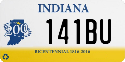 IN license plate 141BU