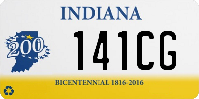 IN license plate 141CG