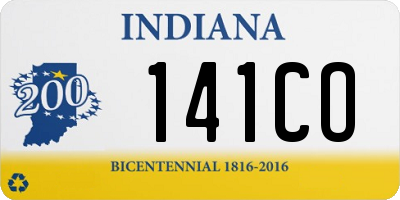 IN license plate 141CO